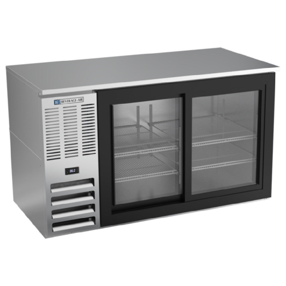 Beverage Air BB58HC-F-GS-S - Refrigerated Food Rated Back Bar Storage Cabinet, Two-section