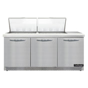 Continental Refrigerator SW72N24M-FB Mighty Top Sandwich Unit Front Breather 72"W