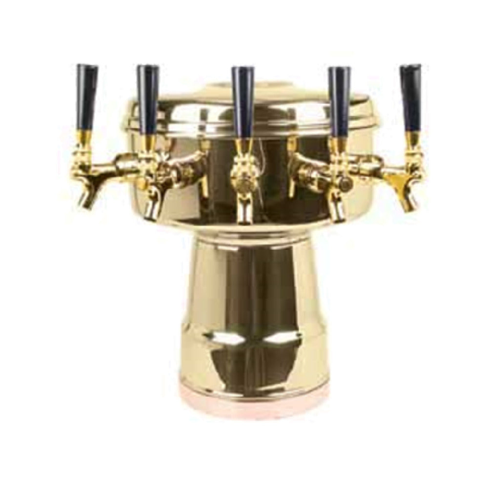 Micro Matic MTB-5BRKR Mushroom Draft Beer Tower Countertop 12" Dia. X 15-5/16"H