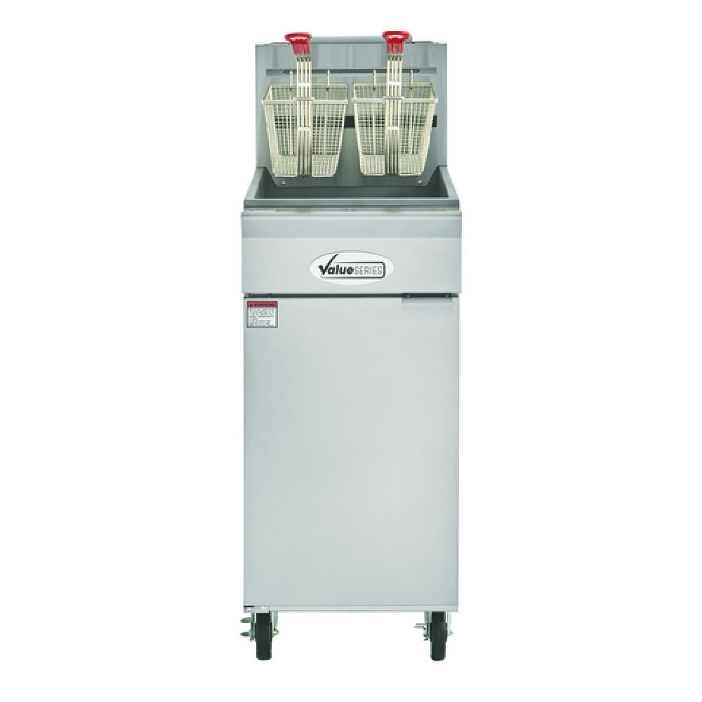 Hubert 199509 - Value Series Floor Fryer, Liquid Propane, 40 Lb. Oil Capacity