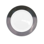 CAC China R-6-BLK Rainbow Plate 6-1/2" Dia. X 1/2"H Round
