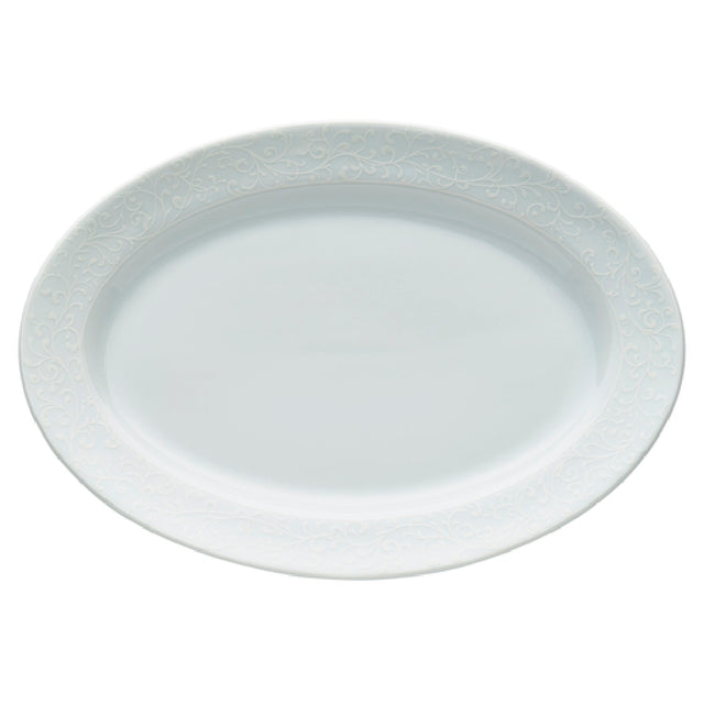 1880 Hospitality L5803050367 Oneida® Platter 12" Dia. Oval Wide Rim