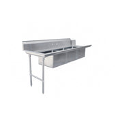Omcan 48497 (48497) Soiled Dishtable Straight Design 84"W X 30"D X 44"H
