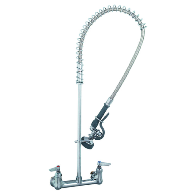 T&S Brass B-2455 Pre-Rinse Unit Wall Mount Mixing Faucet 8" Center