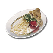 Bon Chef 2009ALLERGENLAVENDER Baked Potato Platter 4-1/2" X 6-1/2" Aluminum With Ceramic-look Coating