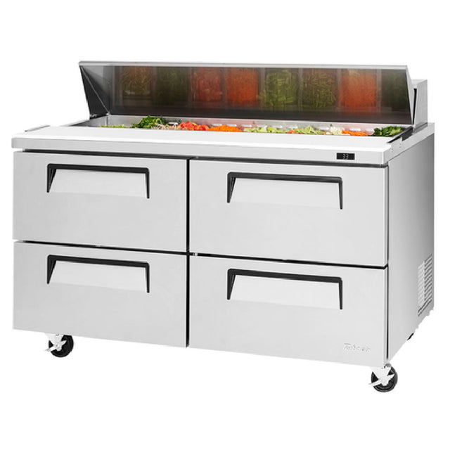 Turbo Air TST-60SD-D4-N Super Deluxe Sandwich/Salad Unit Two-section 16.0 Cu. Ft.