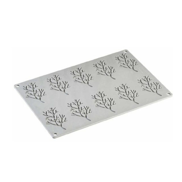JB Prince MA371 Wood Silicone Mold 3.07"W X 1.89"D X 0.08"H (10) Forms