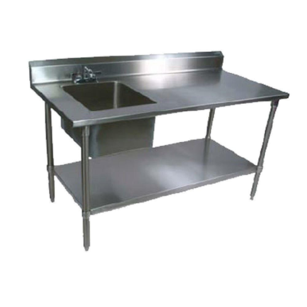 John Boos EPT6R5-3048SSK-L-X Work Table With Prep Sink 48"W X 30"D X 40-3/4"H Overall Size