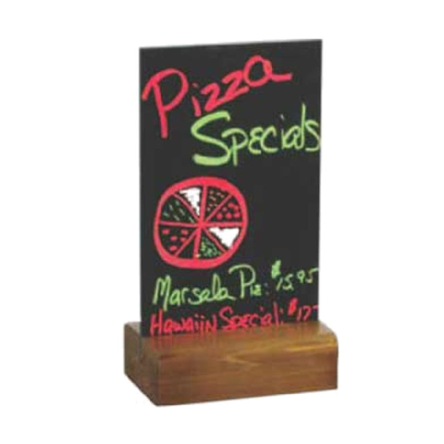Menu Solutions WBWE-B Table Tent 5" X 7" Wet Erase Board