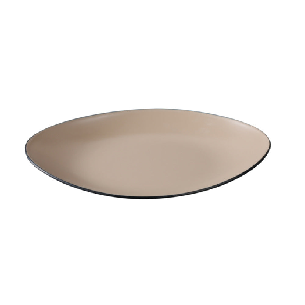 Yanco BM-213CL Birmingham Deep Plate 13 1/2"W X 85/8"D X 1 1/4"H Oval