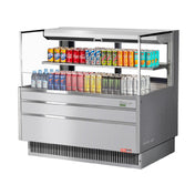 Turbo Air TOM-48L-UFD-S-2S-N Horizontal Open Display Merchandiser Low-profile