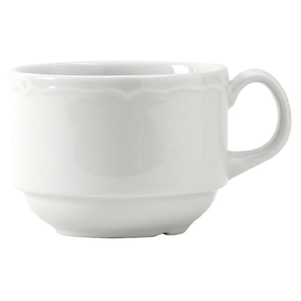 Tuxton SCF-0803 Cup 8 Oz. 4-1/2" X 3-1/2" X 2-5/8"