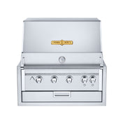 Crown Verity IBI30-LT Infinite Series 30" Built-In Outdoor Charbroiler Grill (4) 14750 BTUH Stainless Steel Burners