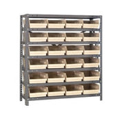 Quantum 1839-108_GREEN - Shelving Unit, 18"D X 36"L X 39"H, Heavy Duty