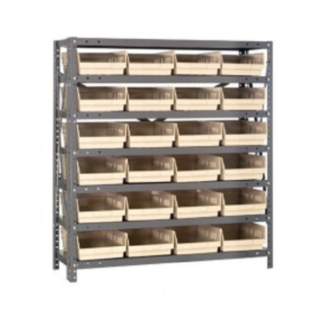 Quantum 1839-108_GREEN - Shelving Unit, 18"D X 36"L X 39"H, Heavy Duty