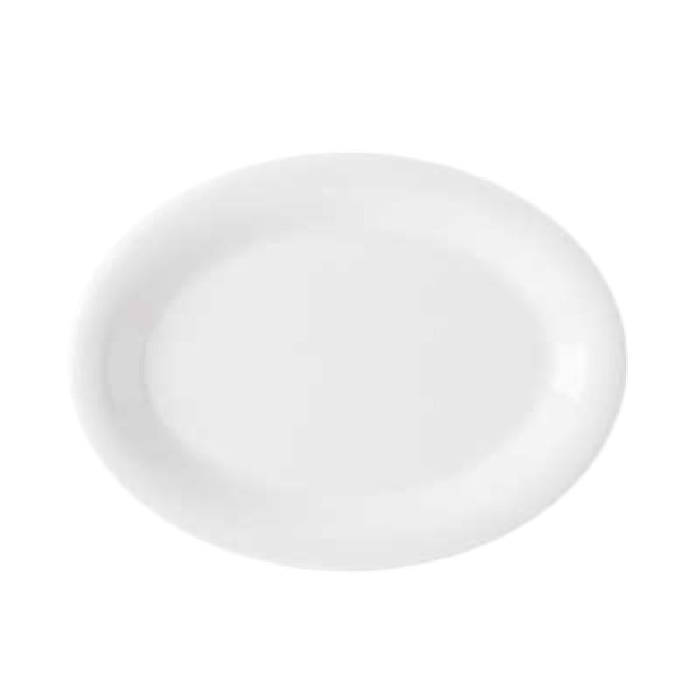 GET Enterprises OP-950-DW Diamond White™ Platter 9-3/4"L X 7-1/4"W Break-resistant