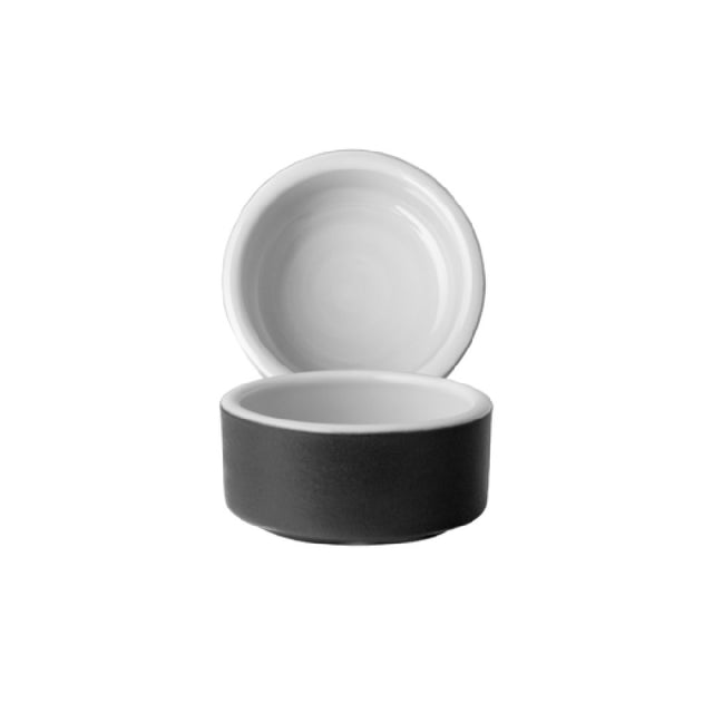 Arc Cardinal FP133 Chef & Sommelier Geode Charcoal Ramekin 1.25 Oz (D:2.5'') Stoneware