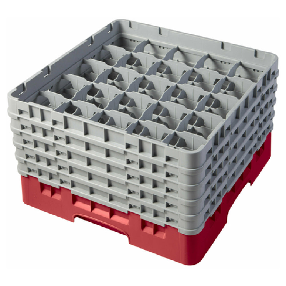 Cambro 25S958163 Camrack® Glass Rack With (5) Soft Gray Extenders Full Size
