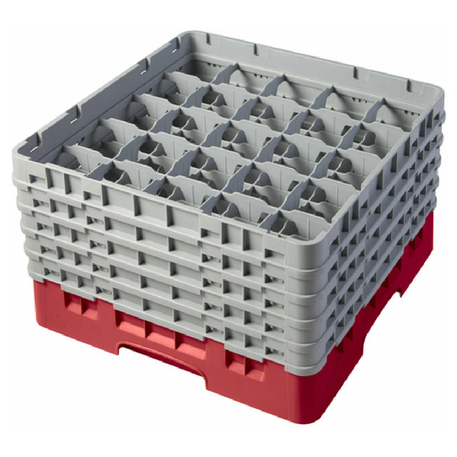 Cambro 25S958163 Camrack® Glass Rack With (5) Soft Gray Extenders Full Size