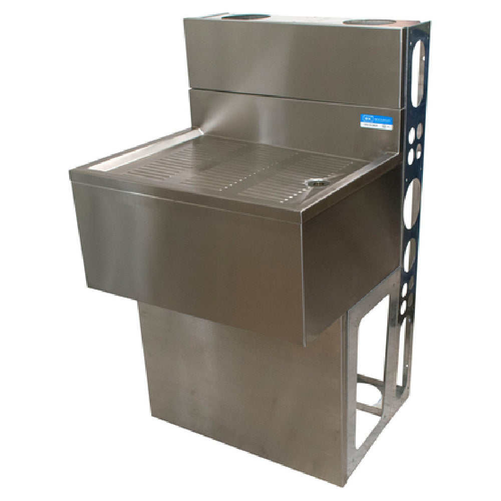 BK Resources UBDW-18-DB36 Underbar Drain Board 36"W X 18"D X 33-1/2"H 18/304 Stainless Steel