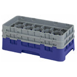 Cambro 17HS434186 Camrack® Glass Rack With (2) Soft Gray Extenders Half Size