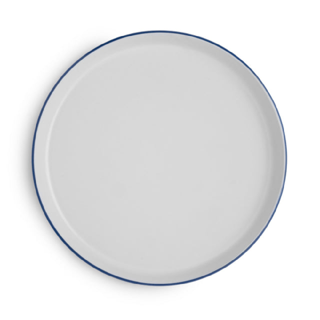 Arc Cardinal FP470 Santa Anita Reflections Blue Band Gourmet Plate (D:7.0'') Stoneware