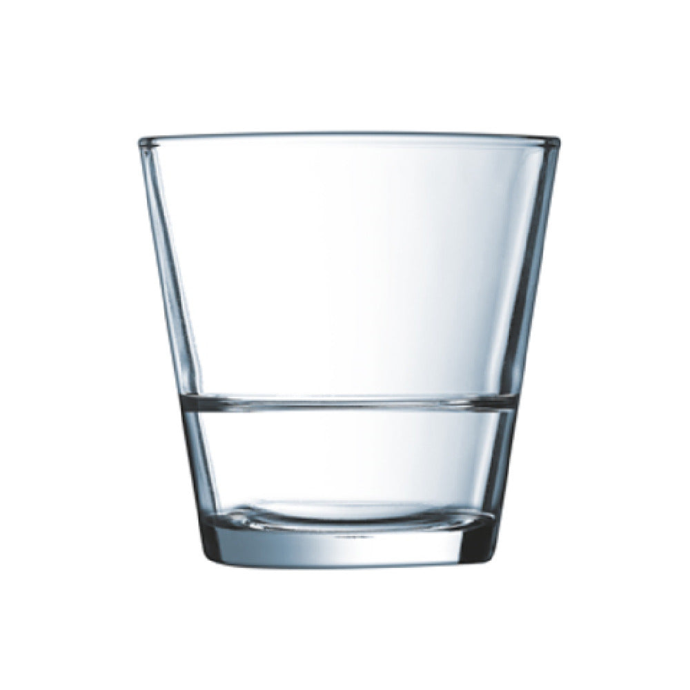 Arc Cardinal H3032 Arcoroc Stack Up Rocks 10.5 Oz Soda Lime Glass