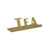 Service Ideas 1C-ST-TEA-SIGN-VG Table Sign "Tea" 1"H X 3-1/2"W