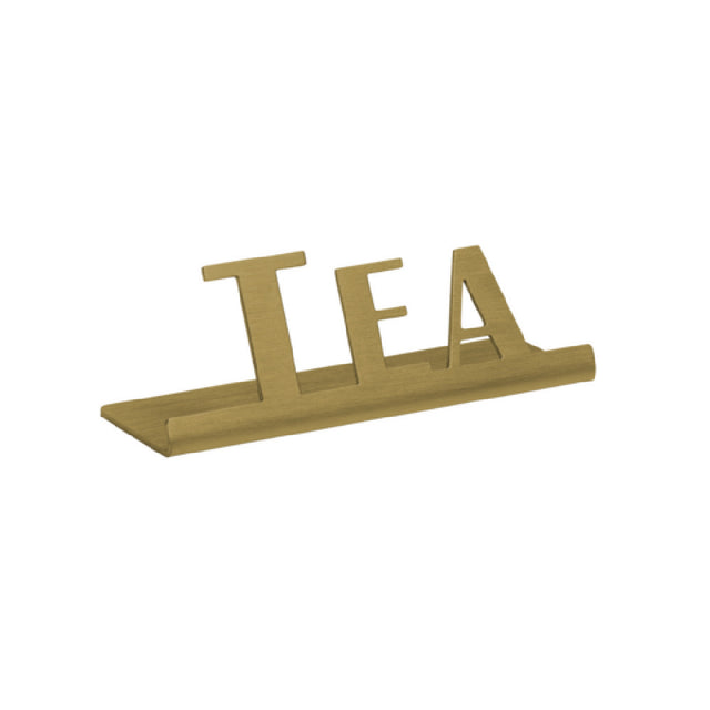 Service Ideas 1C-ST-TEA-SIGN-VG Table Sign "Tea" 1"H X 3-1/2"W