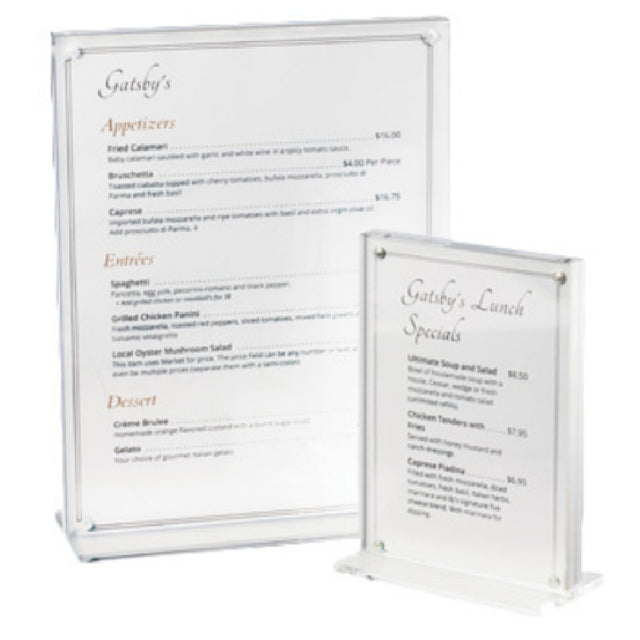 Cal Mil 3567-46 Menu/Card Holder 4"W X 6"H With Magnets