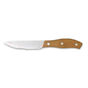 Libbey 200 1582 (Formerly World Tableware) Steak Knife 9-1/4" Bamboo Handle (12 Each Per Case)