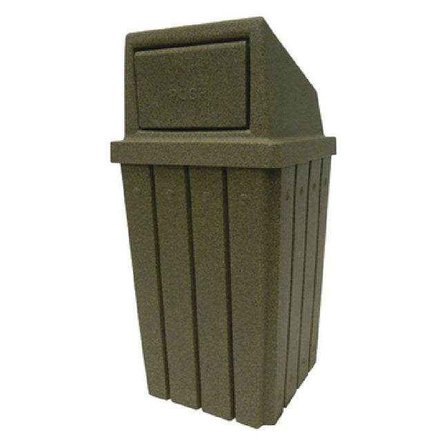 Hubert 14406 - Trash Receptacle, 32 Gallon, 18-1/4" X 18-1/4" X 29"H