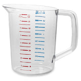 Rubbermaid FG321700CLR Bouncer® Measuring Cup 2 Quart 40°F/-40°C To 212° F/100°C Temperature Range