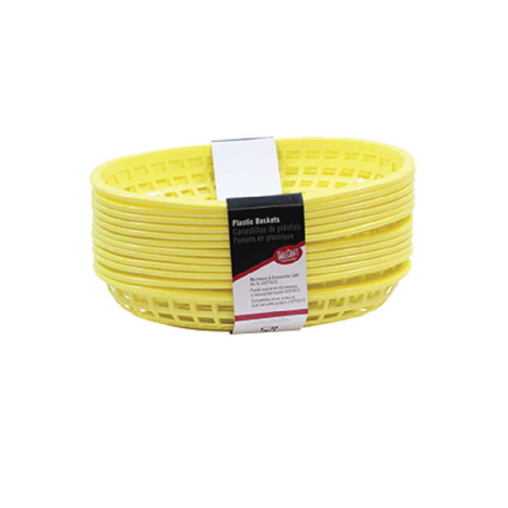 TableCraft Products C1074Y - Cash & Carry Classic Baskets, 9-1/4" X 6" X 1-3/4", Oval