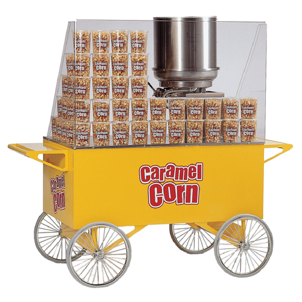 Gold Medal 2276 - Caramel Corn Lobby Master® Merchandiser Wagon, Lexan® Sneeze Guard