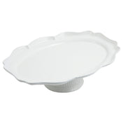 Bon Chef 20249059WHTM Queen Anne Platter 10-7/8" X 14-3/4" X 4" H Pedestal