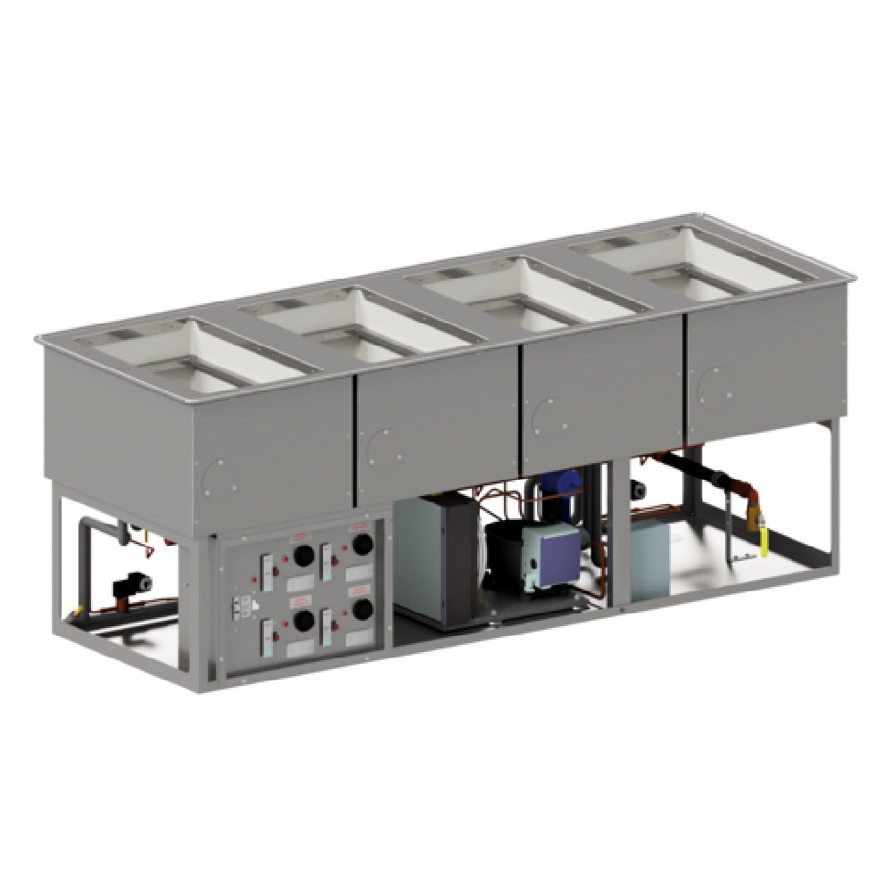 Atlas Metal WQHC-1 - Individual Hot/Cold Food Drop-In, 1-pan Size, Wet Or Dry