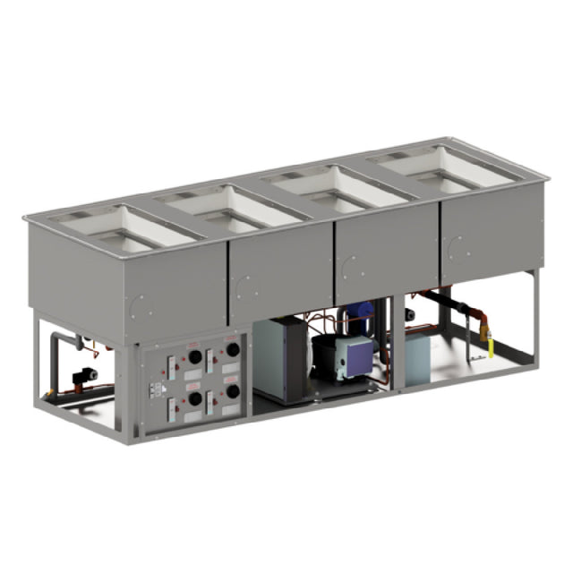 Atlas Metal WQHC-1 - Individual Hot/Cold Food Drop-In, 1-pan Size, Wet Or Dry