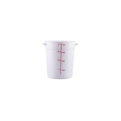 CAC China FS3P-4W Food Storage Container 4 Qt. Round