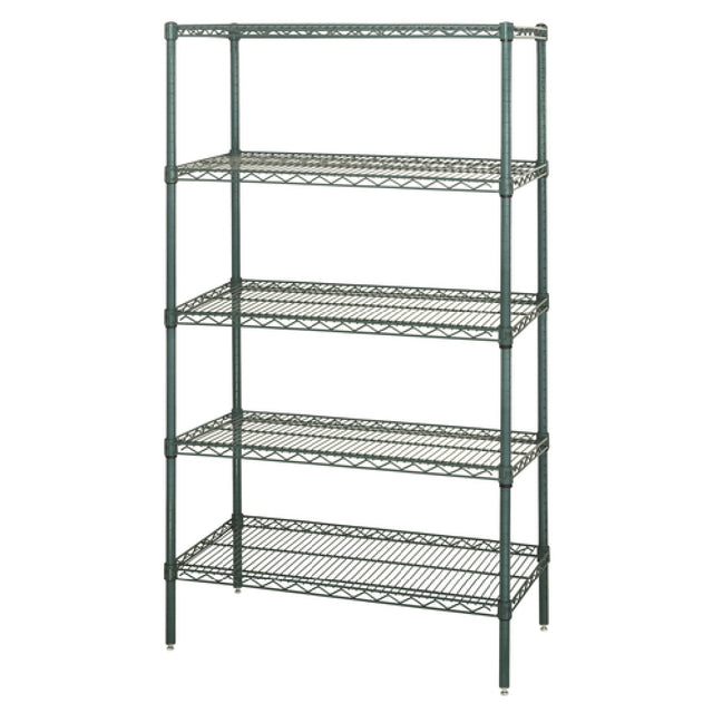 Quantum WR74-2460P-5 Wire Shelving Starter Kit 60"W X 24"D X 74"H 600 800 Lb. Capacity