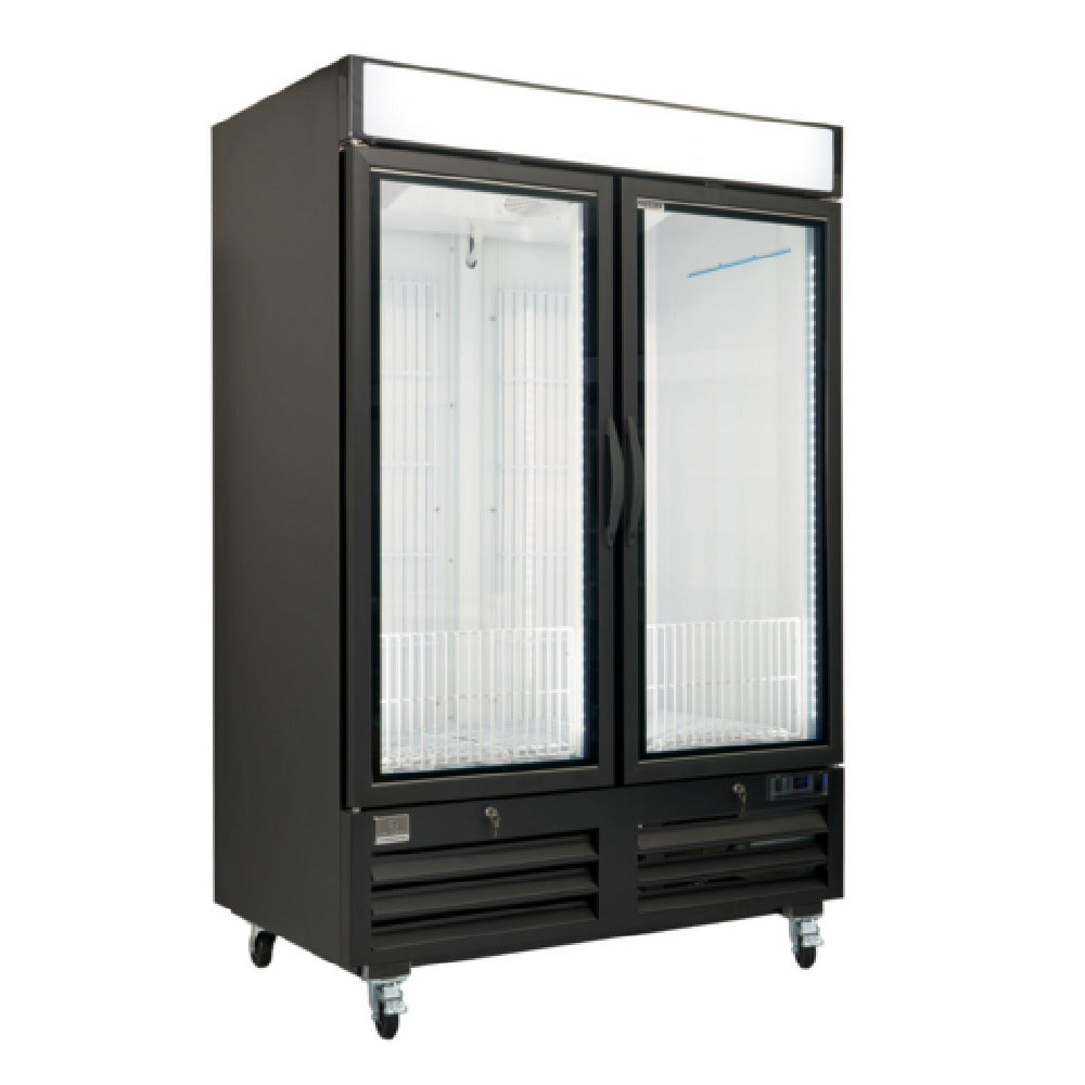 Kelvinator KCHGIM48F (738322) 2-hinged Glass Door 55.5" Long Ice Cube Merchandiser With Exterior Back And Bottom Panel In Galvanized Steel