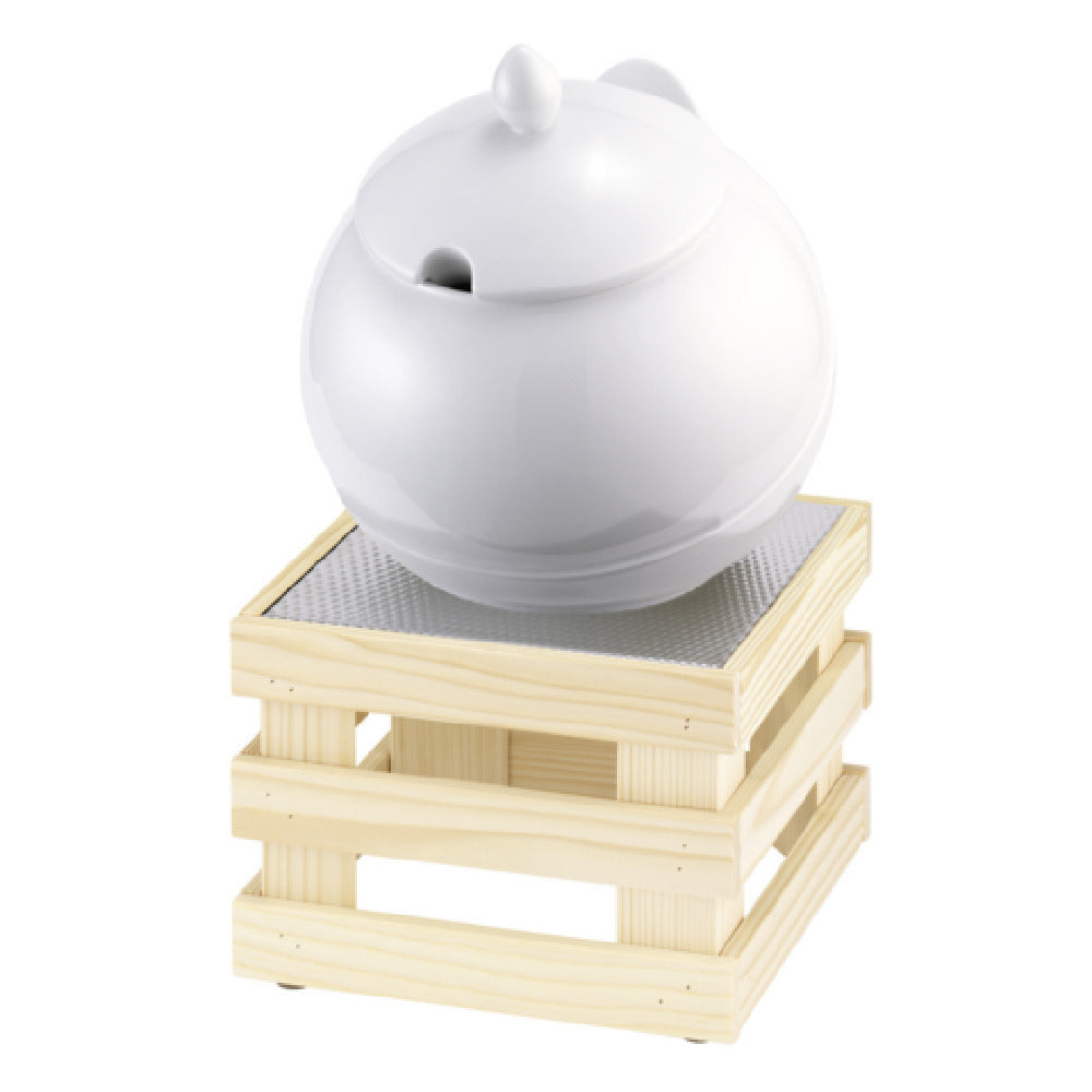 GET Enterprises 3563/020 China Bowl 3.5 Liter Spruce Wood Base