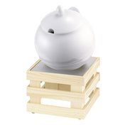 GET Enterprises 3563/020 China Bowl 3.5 Liter Spruce Wood Base