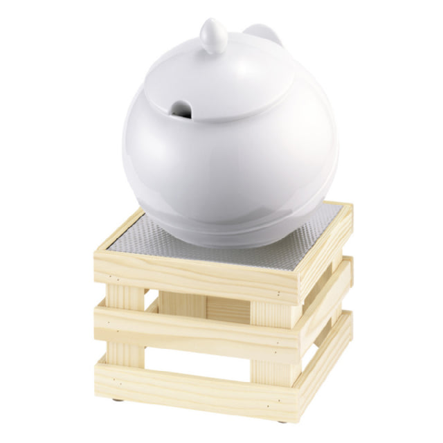 GET Enterprises 3563/020 China Bowl 3.5 Liter Spruce Wood Base