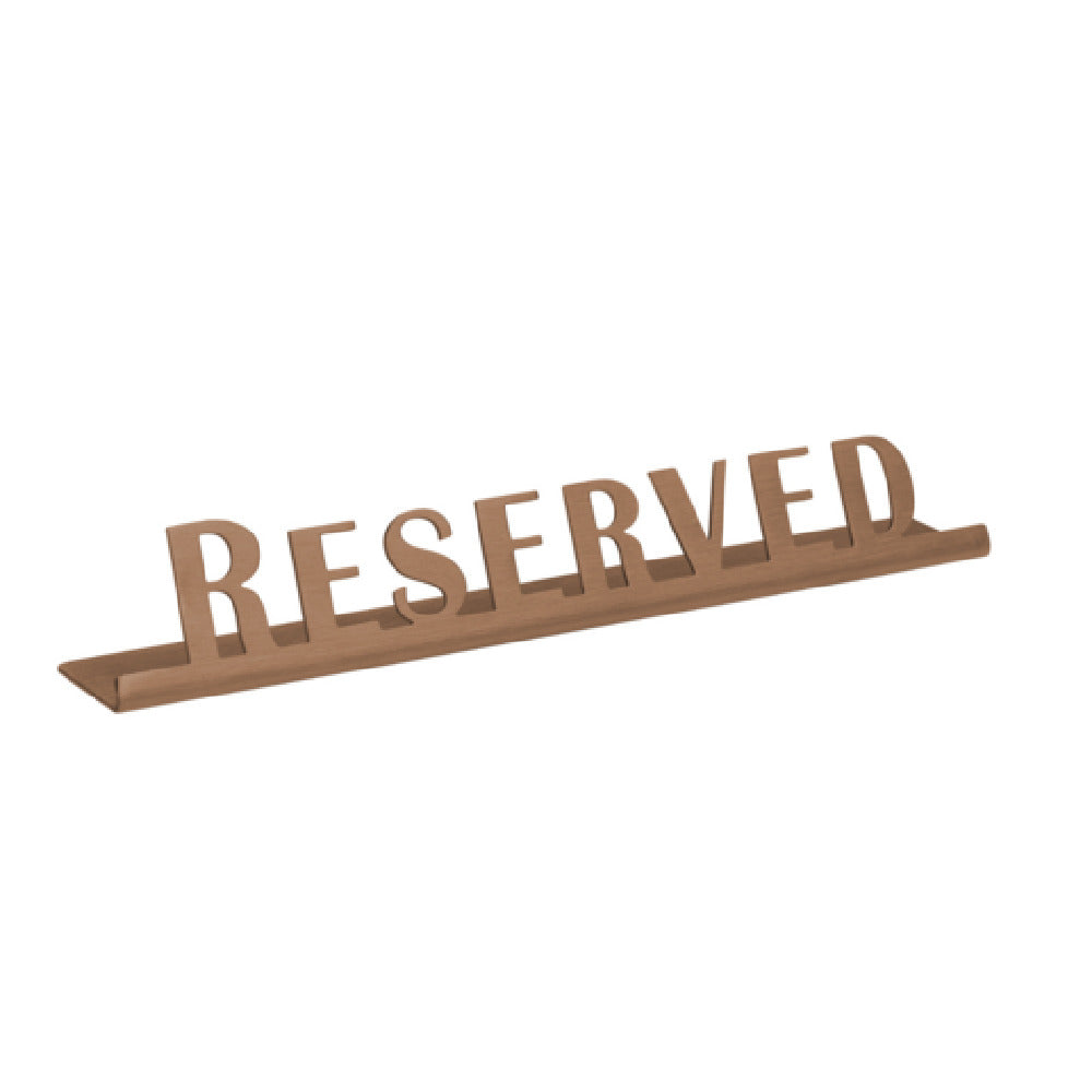 Service Ideas 1C-ST-RESERV-SIGN-RG Table Sign "Reserved" 1"H X 6-1/2"W