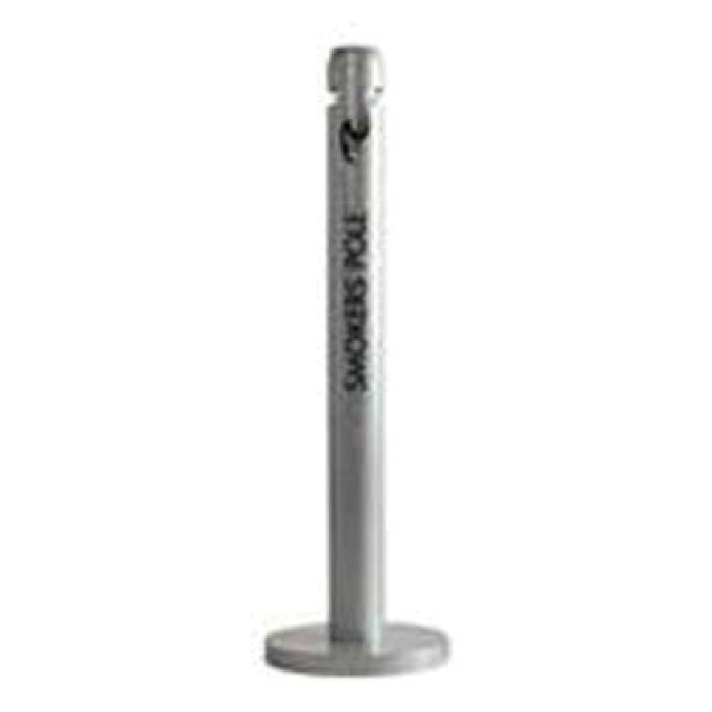 Rubbermaid FGR1BK Smokers' Pole Outdoor Container 4" Dia. X 41"H Weather Resistant