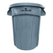 Quantum CTC-32_RED - Crusader Round Heavy-duty Utility Container, 32 Gallon, 22" Dia. X 27-3/10" H