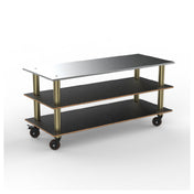Steelite MGCMLA05MBXH - Modular Large Pro Unit Ss Top Marble Brushed Brass, 71.0" X 29.5" X 35.0"