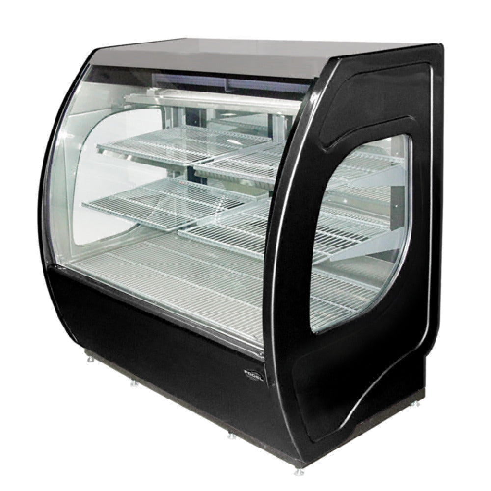 Howard-McCray ELITE-4-DC-B Elite Series Refrigerated Deli Display Case Curved Front Glass