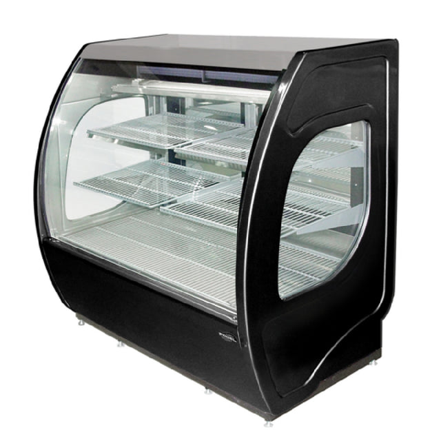 Howard-McCray ELITE-6-DC-B Elite Series Refrigerated Deli Display Case Curved Front Glass